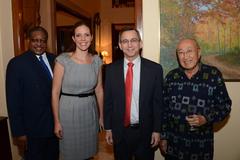 Ambassador hosting a reception for Bupati attending leadership training in America