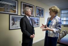 Secretary of the Navy Ray Mabus meeting with U.S. Ambassador Kathleen Stephens at U.S. Embassy Seoul 2011