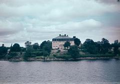 View of Stockholm's inner city with historical buildings and landmarks