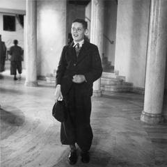 Young Olof Palme visiting Sjöhistoriska Museet in Stockholm