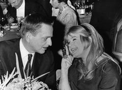 Olof Palme talking with Lena Nyman at the 1968 Swedish Film Institute Guldbagge Awards