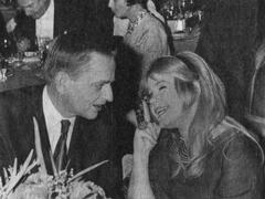 Olof Palme and Lena Nyman at the 1968 Guldbagge Awards