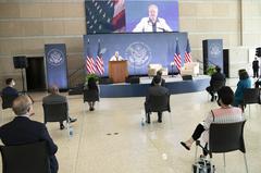 Mary Ann Glendon giving remarks at The National Constitution Center in Philadelphia on July 16, 2020