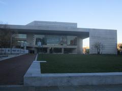 Front exterior of the National Constitution Center building under clear sky