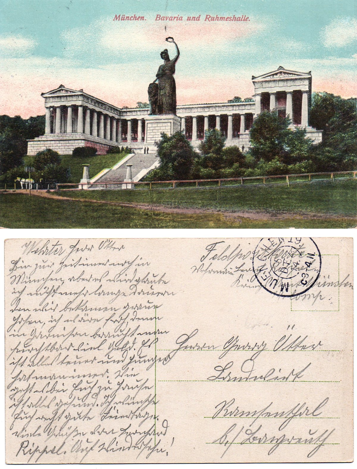 Ruhmeshalle in Munich 1914