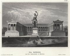 The Hall of Fame and the Colossus of Bavaria statue in Munich