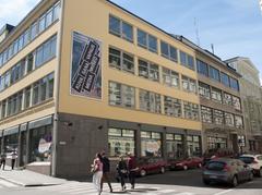 Exterior view of Päivälehti Museum in Helsinki, Finland