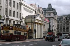 Haymarket street with Theatre Royal Haymarket in London, 2008