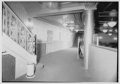 Coronet Theatre building on West 49th Street in New York City, historic black and white photograph