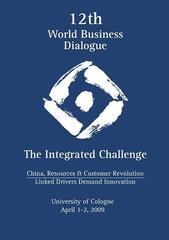 Official logotype of 12th World Business Dialogue featuring stylized globe and text