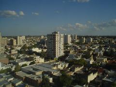 Panoramic view of Bahia Blanca city skyline in Argentina