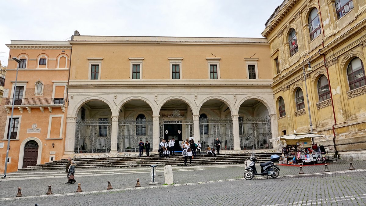Facade of Basilica of St. Peter in Chains in Rome Italy