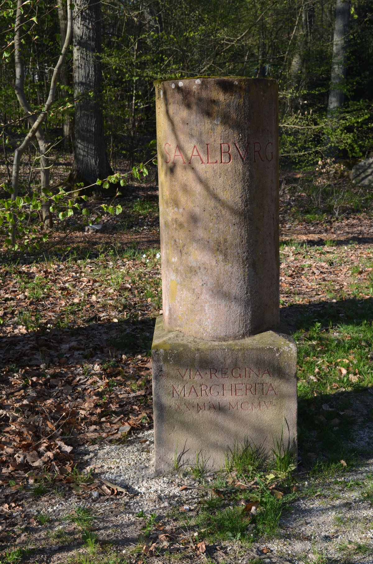 Margheriten-Stein stone monument in Saalburg near Bad Homburg