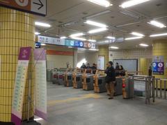 Gongdeok Station Seoul Metro ticket gates