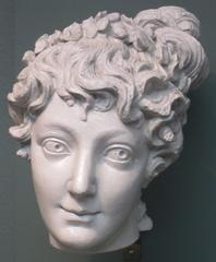 Head of the Nymph pine carving by William Rush, 1809