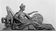 Allegorical figure wooden statue representing waterworks by William Rush circa 1825