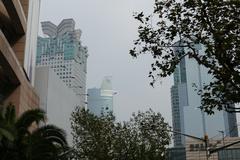 Buildings at Nanjing West Road in Shanghai China