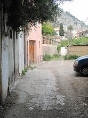 Remains of the ancient Roman road Via Julia Augusta in Menton, Alpes-Maritimes, France