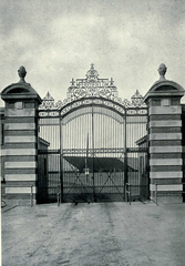 Ornamental gate entrance to Ferry Field