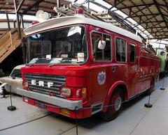 1971 ERF PFS vintage fire engine displayed at Ferrymead Heritage Park in Christchurch