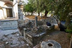 Ruins of the minaret of Fethiye Mosque in Athens under clear sky
