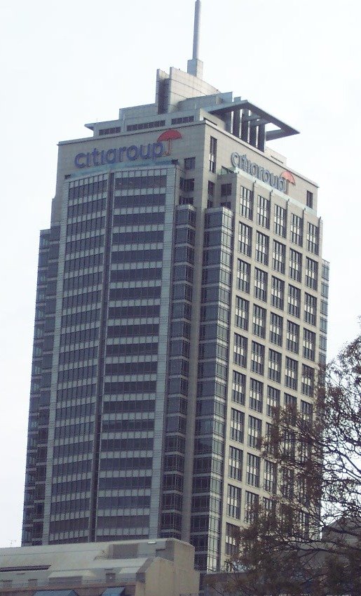 Citigroup Centre Sydney skyscraper against blue sky