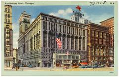 Exterior of Auditorium Hotel in Chicago, Illinois