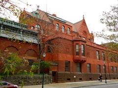 Furness Library at University of Pennsylvania historic building exterior looking northwest