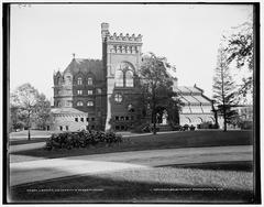 Historic University of Pennsylvania Library building on Locust Street, Philadelphia