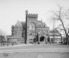 Historic Library Building at University of Pennsylvania circa 1904