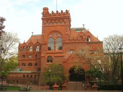 Fisher Fine Arts Library exterior with detailed brick and stone architecture at University of Pennsylvania