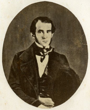 Portrait of Florencio Varela, Argentine writer and journalist, early daguerreotype art pioneer in Río de la Plata