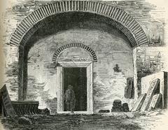 Interior of the Catacombs of San Sebastiano in Rome showing ancient burial chambers and frescoes
