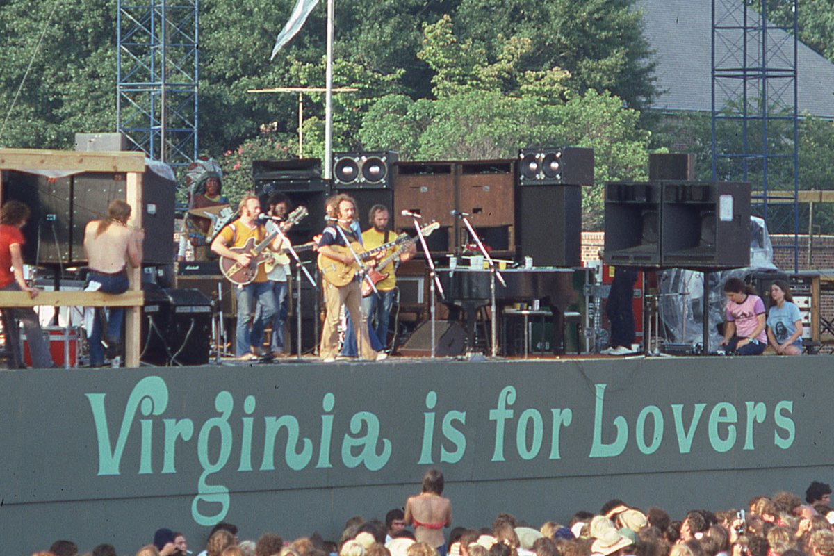 Crosby, Stills, Nash & Young performing live at Foreman Field, Old Dominion University, Norfolk VA, August 17 1974