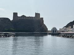 Fort Aljalali overlooking Muscat harbor
