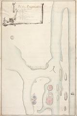 Antique map of Paliacatte and its surroundings