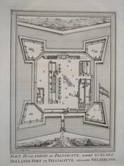 Historical map of Pulicat from Bellin's maps of South Asia showing detailed cartographic features and surrounding areas