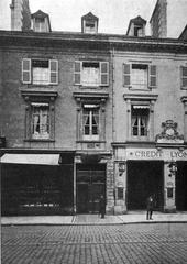 Exterior of Honoré de Balzac's birth house in Tours, France