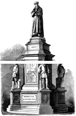Leonardo da Vinci monument sculpture