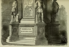 Lower part of the Leonardo da Vinci monument