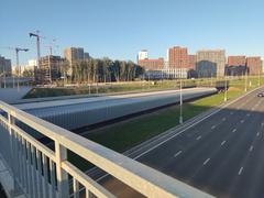 Headshunt track at Potapovo metro station in Moscow
