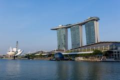 Marina Bay Sands hotel and resort in Singapore with skyline and water