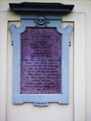 Skull on a grave at Kungsholmens kyrka in Stockholm