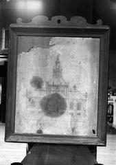 Fasadritning av Kungsholms kyrka (Ulrika Eleonora kyrka) av Mathias Spieler