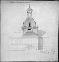 Proposed tower structure of Kungsholms kyrka (Ulrika Eleonora kyrka) from 1804 by Överintendentämbetet