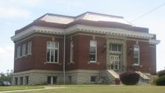 Front and eastern side of the Price Hill branch Carnegie library in Cincinnati Ohio