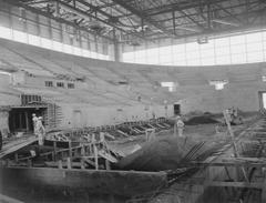 Veterans Memorial Coliseum under construction in Portland Oregon