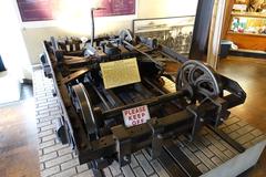 Vintage cable car truck displayed at the San Francisco Cable Car Museum in San Francisco, California