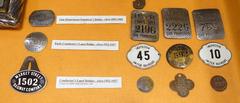 Employee badges displayed at San Francisco Cable Car Museum