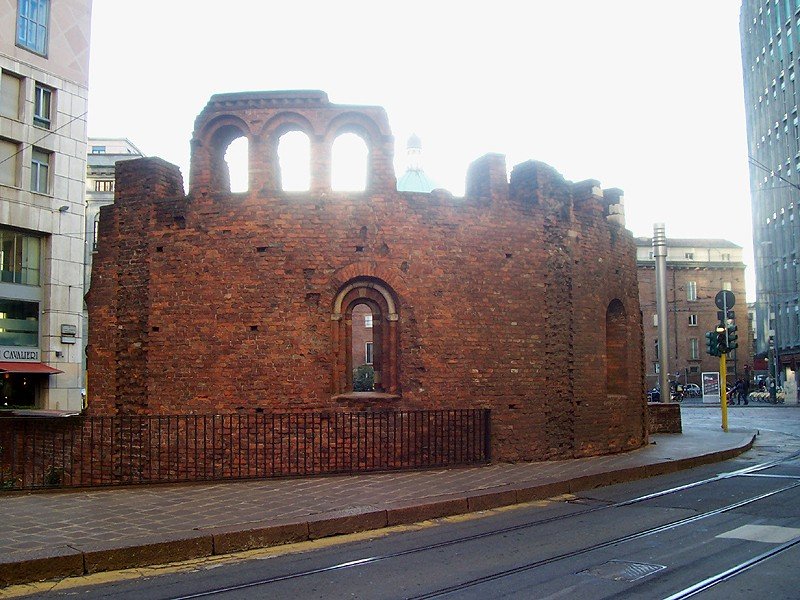 Ruins of the Church of San Giovanni in Conca in Milan